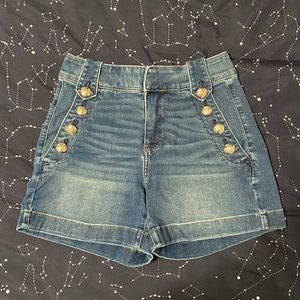 White House Black Market High Waist Denim Shorts